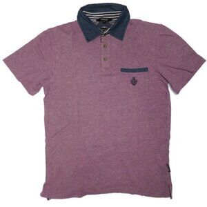 Georges Rech Unanyme Polo Shirt Womens Small Short Sleeve Pocket Purple Top Golf